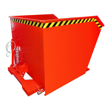Contenedor de virutas, pintado, Rojo fuego