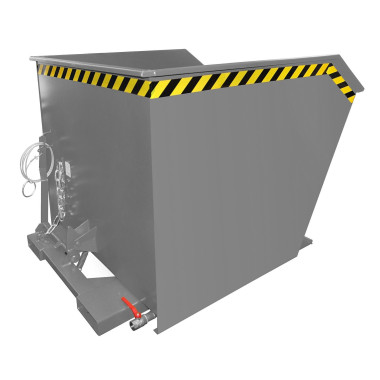 Tilting Container--Container of chips, painted, gray mouse