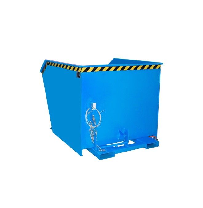 Contenedor de virutas, pintado, azul claro