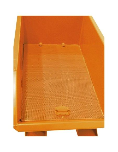Kippbehälter--Container aus chips, lackiert, grün