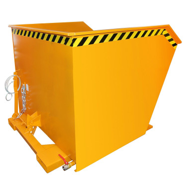 Contenedor de virutas, pintado, Amarillo naranja