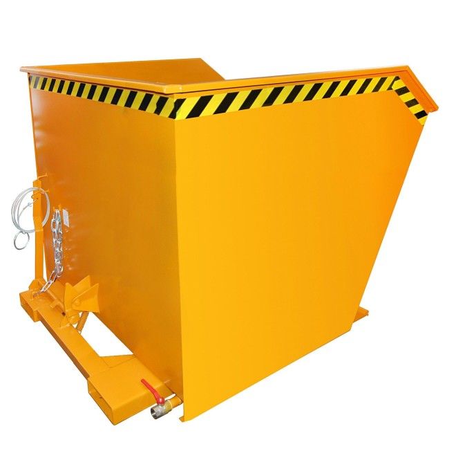 Contenedor de virutas, pintado, Amarillo naranja