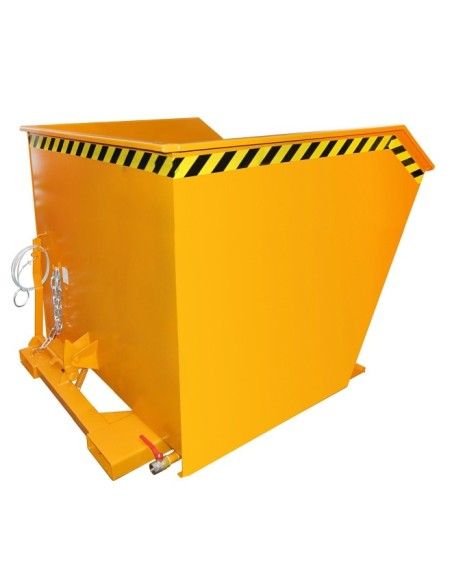 Kippbehälter--Container von chips, lackiert, Orange gelb