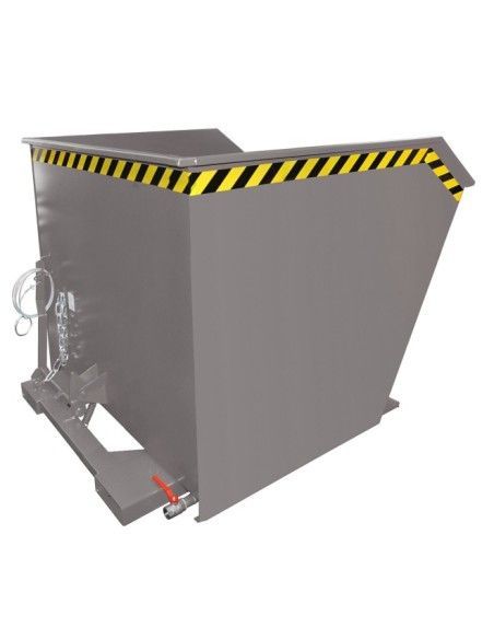 Tilting Container--Container of chips, painted, gray mouse