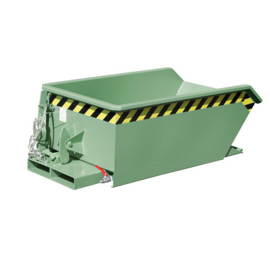 Tilting Container--Mini container of chips, painted, green