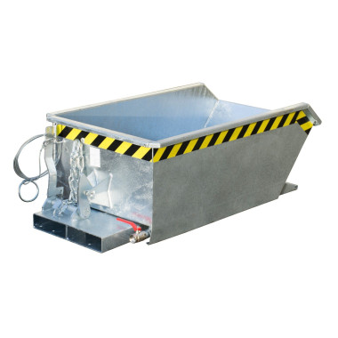 Tilting Container--Mini container of chips, hot galvanized