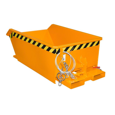 Contenitore Ribaltabile-Mini contenitore di fiches, dipinte, Arancione giallo