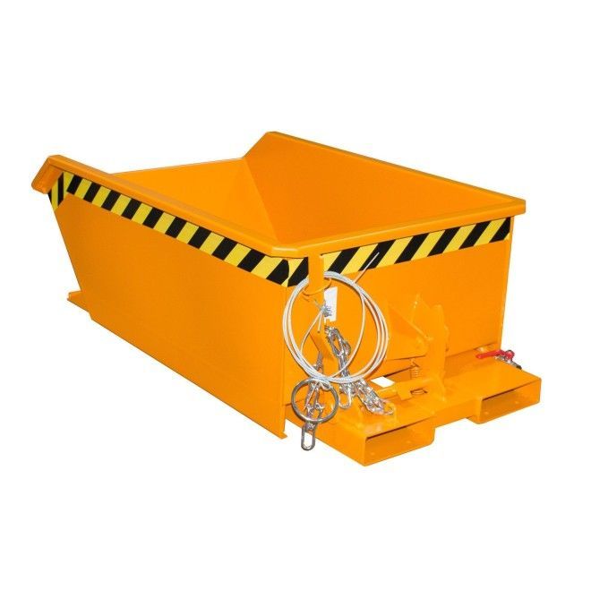 Bacs Basculants--Mini conteneur de jetons, peints, Orange jaune