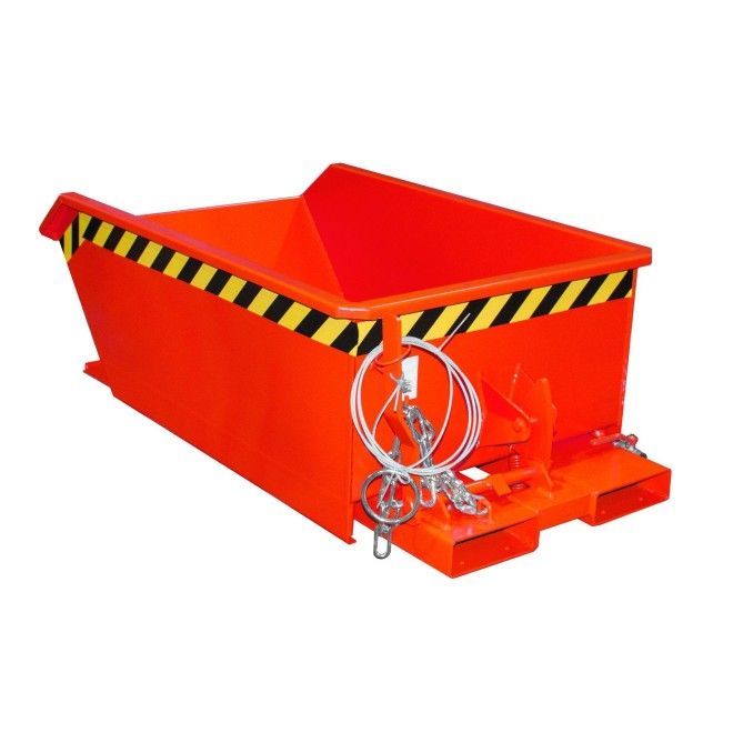 Tilting Container--Mini container of chips, painted, red fire