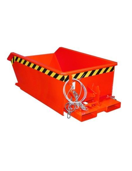 Kippbehälter--Mini container aus chips, lackiert, rotes feuer