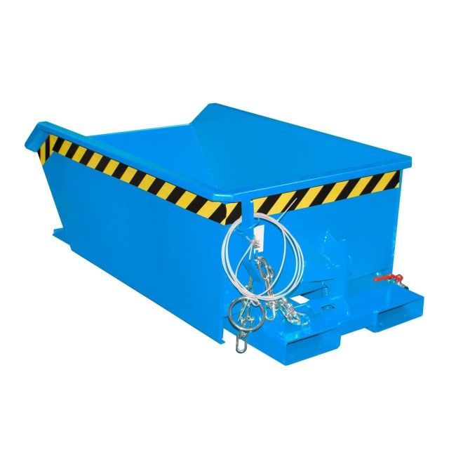 Kippbehälter--Mini container glas, lackiert, hellblau