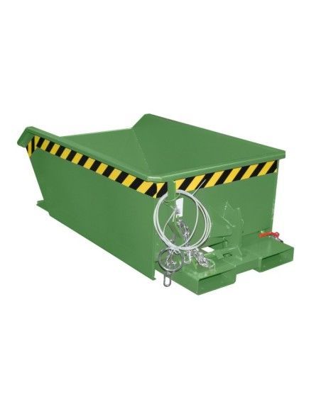 Bacs Basculants--Mini conteneur de jetons, peints, vert
