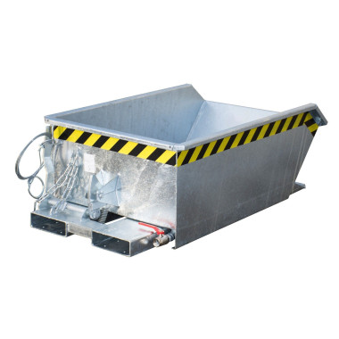 Tilting Container--Mini container of chips, hot galvanized