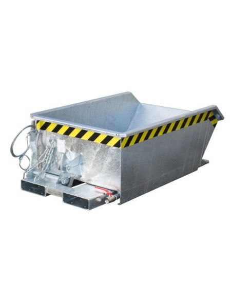 Recipiente Inclinável-Mini recipiente de batatas fritas, galvanizado a quente