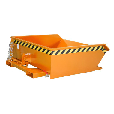 Tilting Container--Mini container of chips, painted, orange yellow