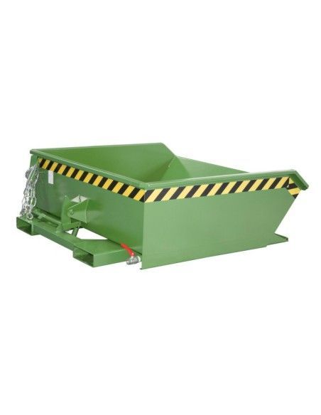 Kippbehälter--Mini container aus chips, lackiert, grün