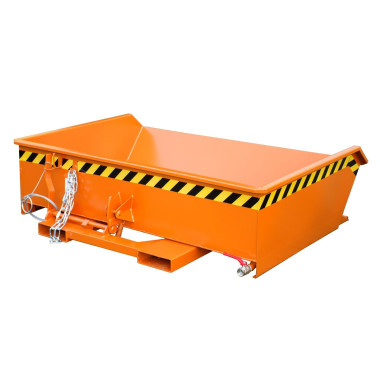 Tilting Container--Mini container of chips, painted, orange yellow