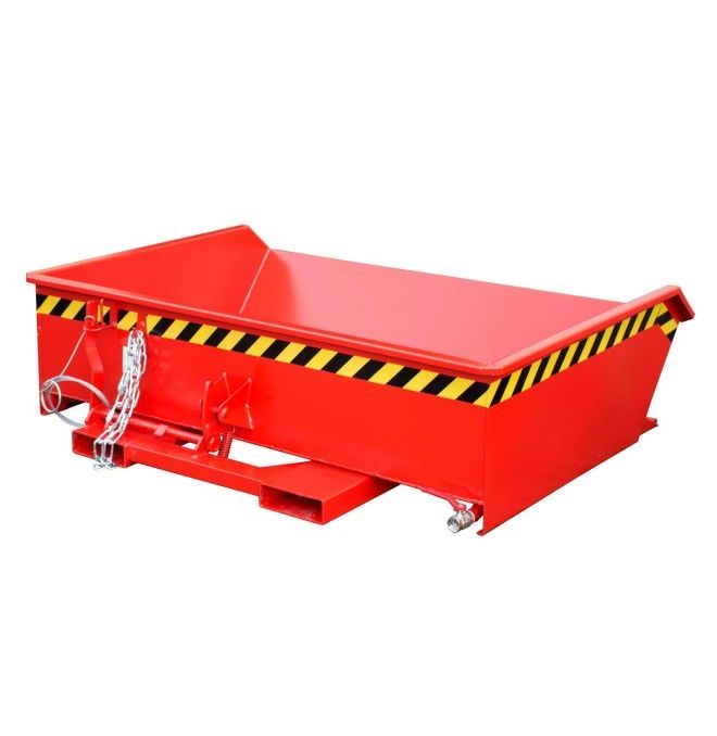 Tilting Container--Mini container of chips, painted, red fire