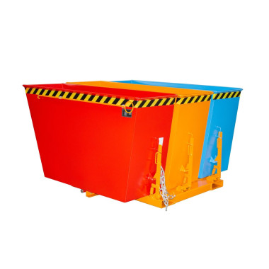 Bacs Basculants--Conteneur tilting, peint, jaune orange
