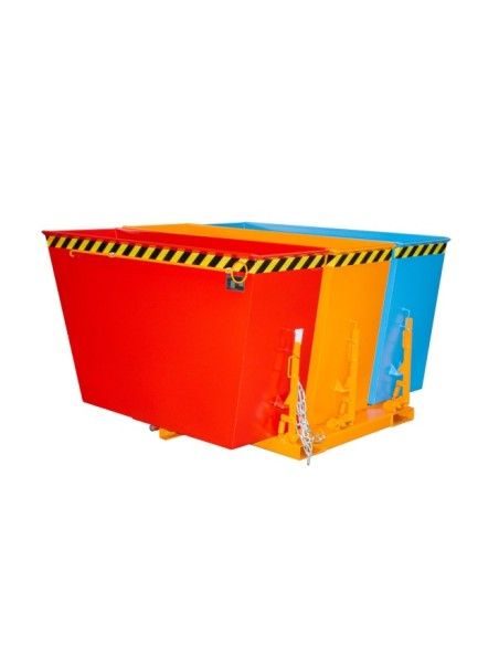 Bacs Basculants--Conteneur tilting, peint, jaune orange