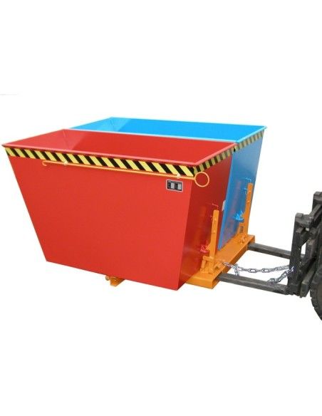 Kippbehälter--Container kippen, lackiert, orange gelb
