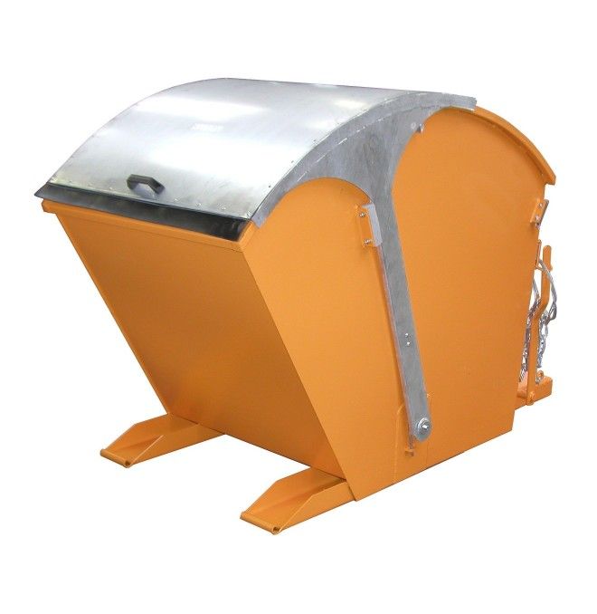 Tilting Container--Container tilting, painted, Orange yellow