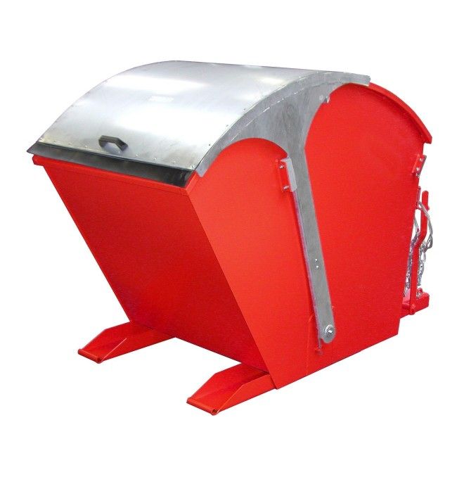Tilting Container--Container tilting, painted, Red fire