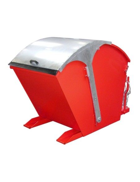 Tilting Container--Container tilting, painted, Red fire
