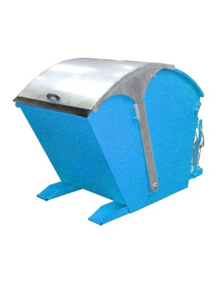 Tilting Container--Container tilting, painted, light blue