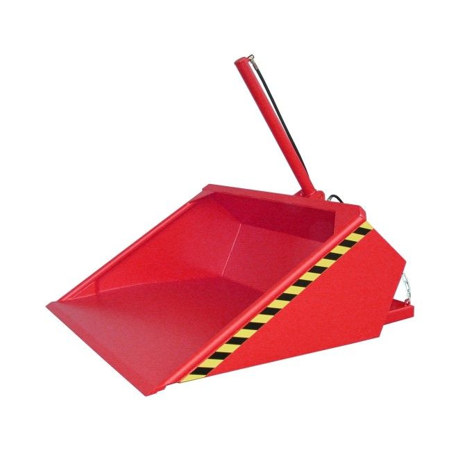 Recipiente Inclinável--Pala, pintado, fogo vermelho