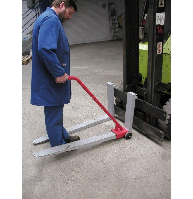 Arbeitsbühnen--Gabelstapler, lackiert, Feuerrot