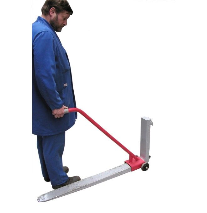Safety Platforms--Elevator of fork, painted, red fire