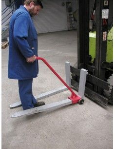 Arbeitsbühnen-- Fahrstuhl gabel, lackiert, rotes feuer 2