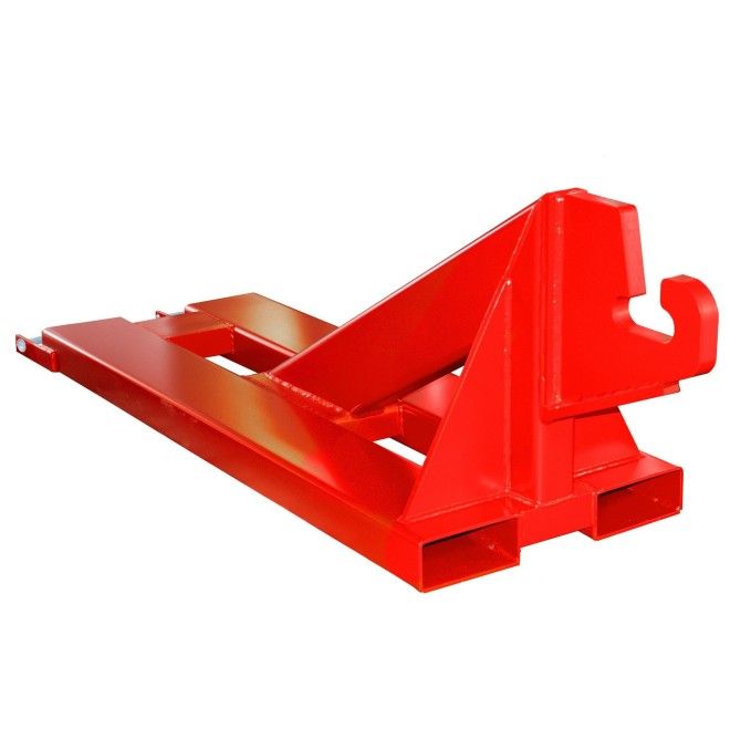 Cranes and Forklift Hooks-Help of maneuver, painted, Red fire