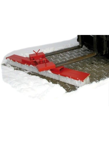 Balayeuses et Brosses--Brosse balayeur 2000x410mm chariot élévateur, Feu rouge