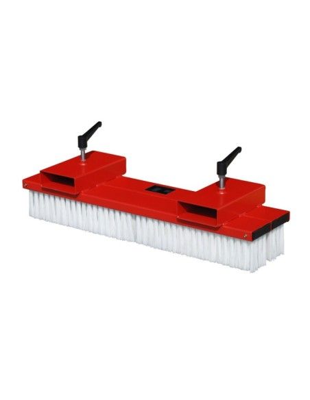 Cepillo barredor de 1000x360mm para carretilla elevadora, Rojo fuego