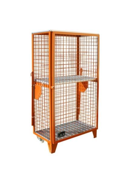 Hazardous material cabinets--Gas tank, painted, orange yellow