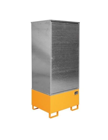 Hazardous material cabinets--Cabinet for hazardous materials, painted, orange yellow