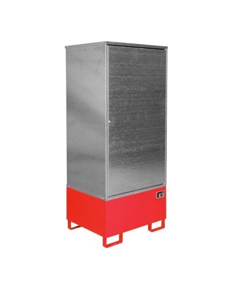 Armadi per materiali pericolosi--Credenza per materiali pericolosi, dipinti, fuoco rosso