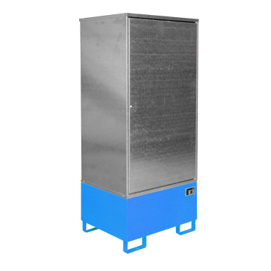 Hazardous material cabinets--Cabinet for dangerous materials, painted, light blue