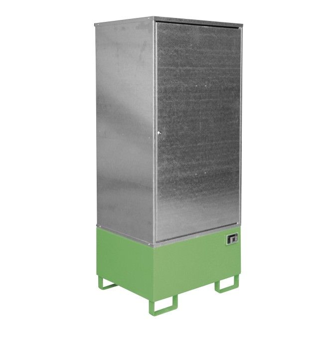 Hazardous material cabinets--Cabinet for dangerous materials, painted, green