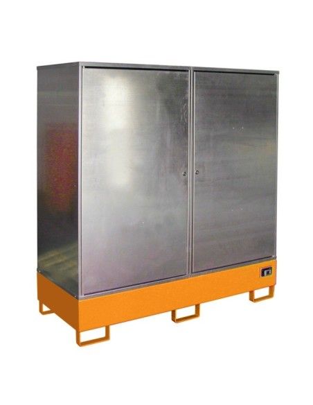 Armários para materiais perigosos--Armário para materiais perigosos, pintados, amarelo laranja