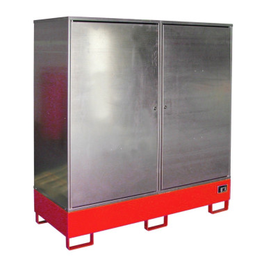 Hazardous material cabinets--Cabinet for dangerous materials, painted, red fire
