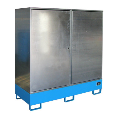 Armadi per materiali pericolosi--Credenza per materiali pericolosi, verniciati, azzurro