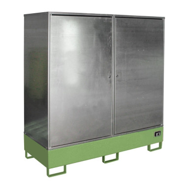 Armoires pour matières dangereuses--Armoire pour matériaux dangereux, peints, vert