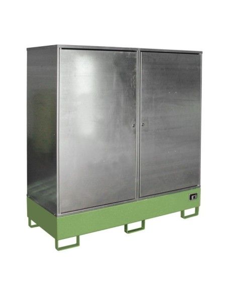 Armoires pour matières dangereuses--Armoire pour matériaux dangereux, peints, vert