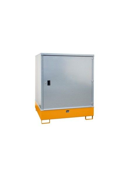 Hazardous material cabinets--Cabinet for hazardous materials, painted, orange yellow