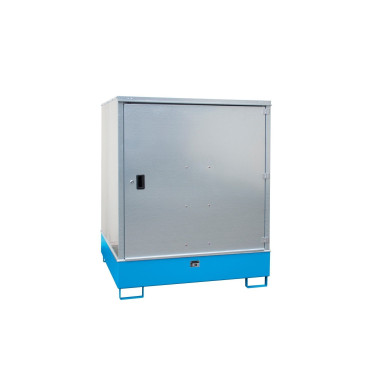 Armários para materiais perigosos--Armário para materiais perigosos, pintado, azul claro