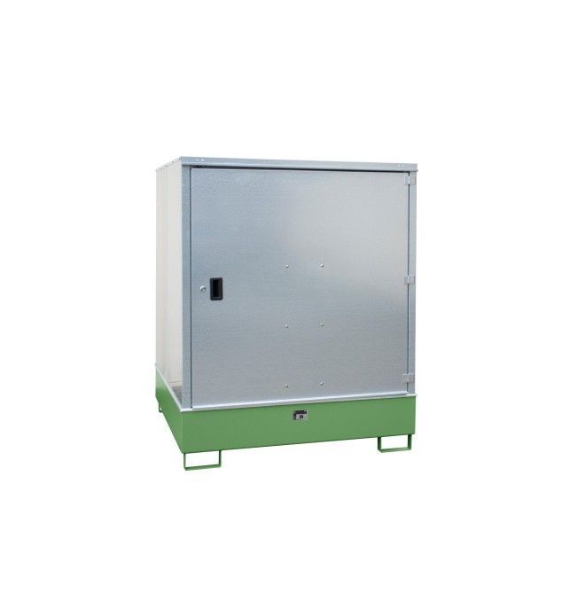 Armários para materiais perigosos--Armário para materiais perigosos, pintado, verde