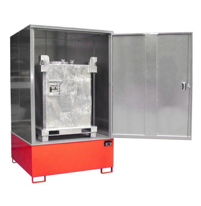 Armoires pour matières dangereuses--Armoire pour matériaux dangereux, peints, feu rouge